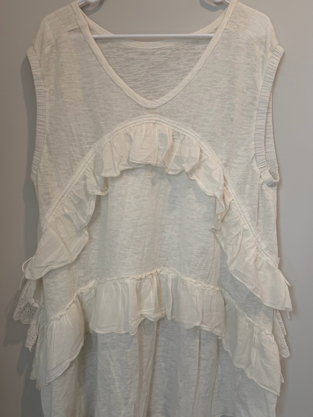 Free People Claire White Top - Picture 4 of 6